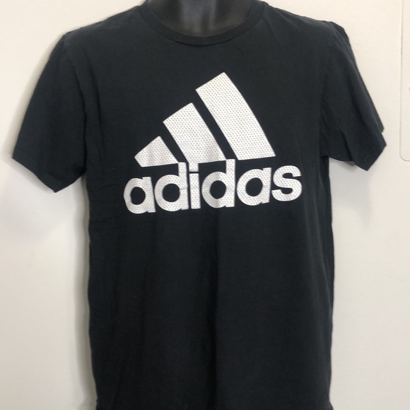 Adidas black and white easy tee shirt size Medium - Picture 2 of 4